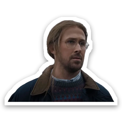 A man staring into the middle distance, having seen something